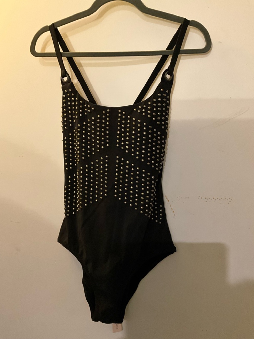 Nanette Lepore Black Studded Women’s Bodysuit/Swimsuit NEW!
